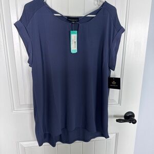 Fortune and Ivy Karna mixed material blouse